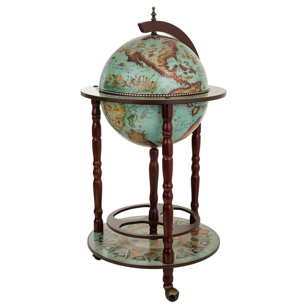 Mobile porta bottiglie globo terrestre 44,3x44,3x87