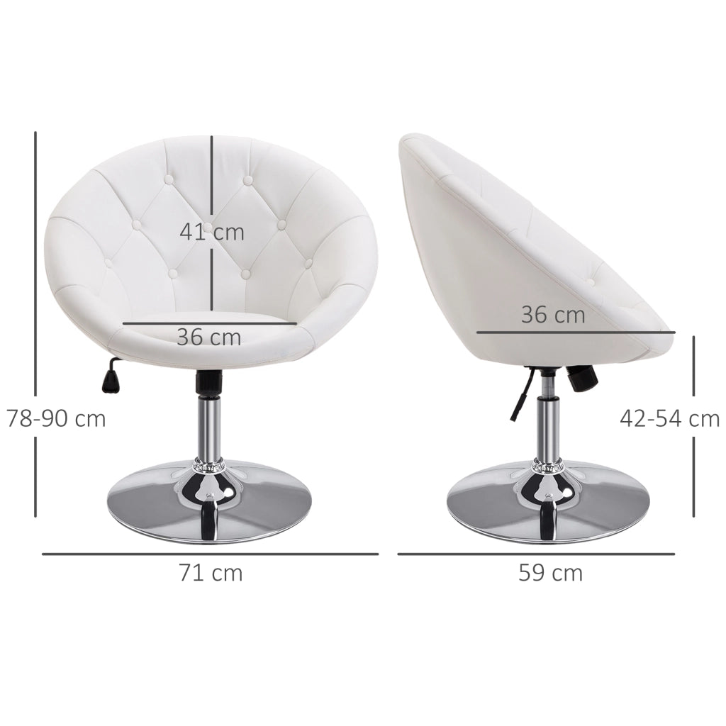 Poltrona Relax ¨C Xylo ¨C Similpelle Bianca con Base in Metallo