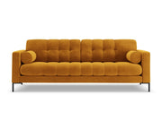 Cosmopolitan Design - Divano "Bali" 4 posti in velluto giallo 