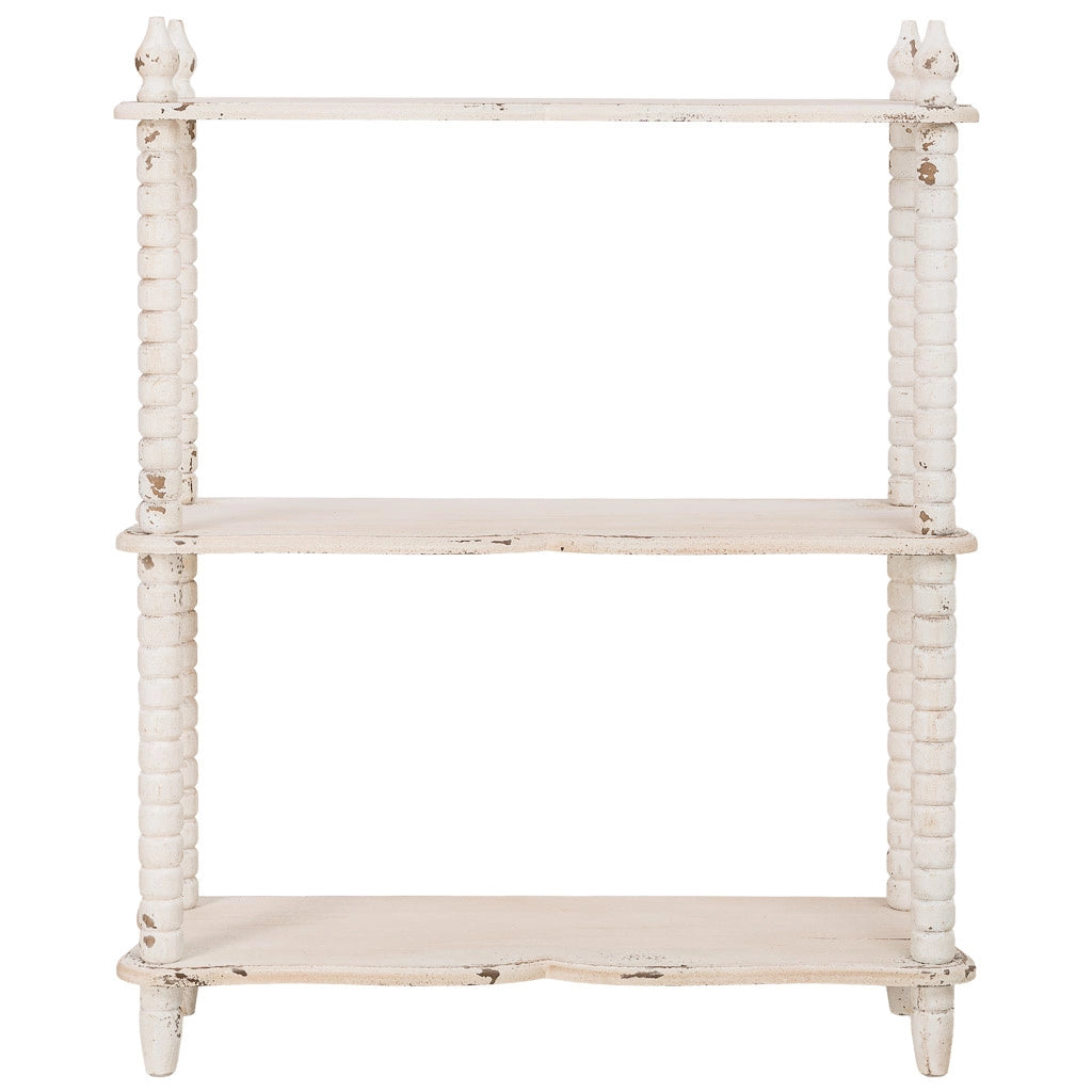 Mensola in legno bianco, 80,5x30x99 cm (altezza)