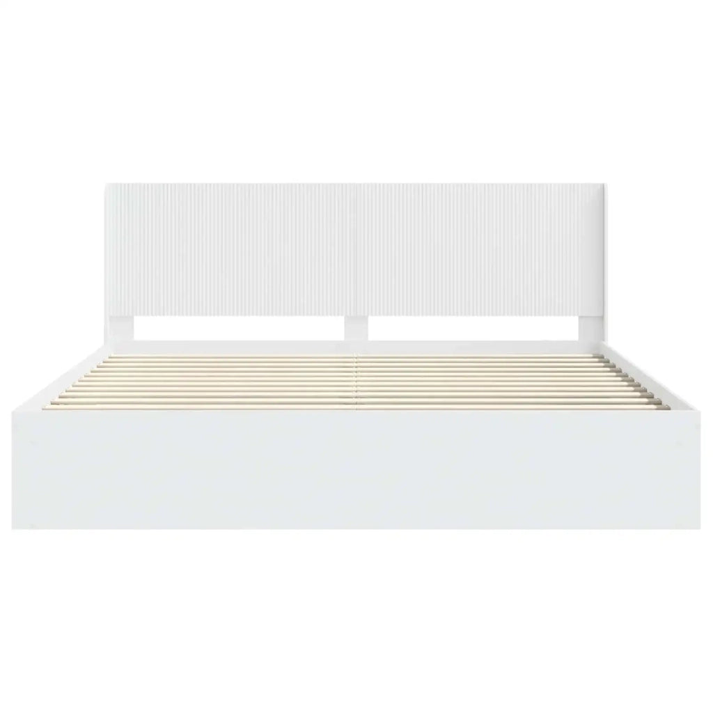Letto da camera | Struttura del letto con stoccaggio e testata 3 pcs