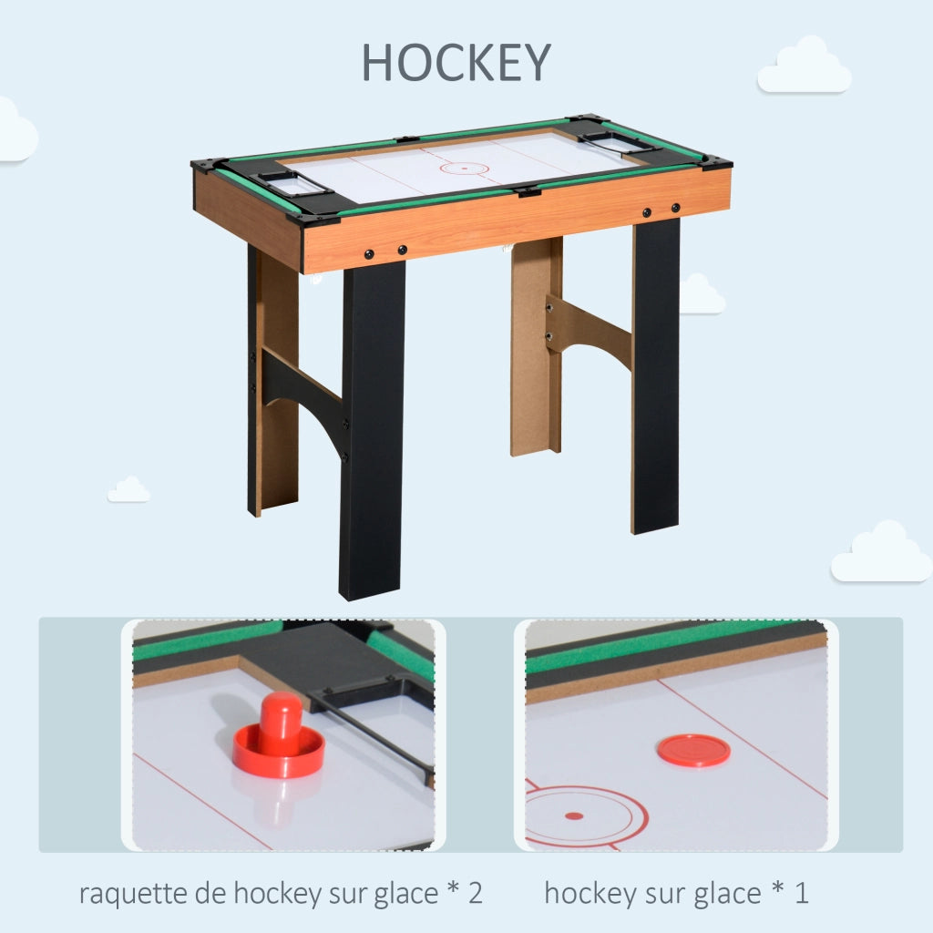 Tavolo da gioco 4 in 1 ¨C zephmum ¨C Legno 92x78x80 cm