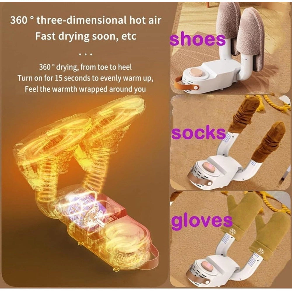 Trade Shop - Essiccatore Toglie Umidita Asciuga Scalda Stivali Scarpe Scarponi Mk-701 -