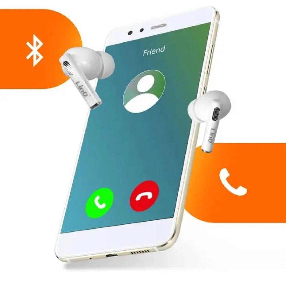 Trade Shop - Set Doppio Auricolare In-ear Bluetooth Wireless 10 M Con Comandi Touch Led Tws66 -