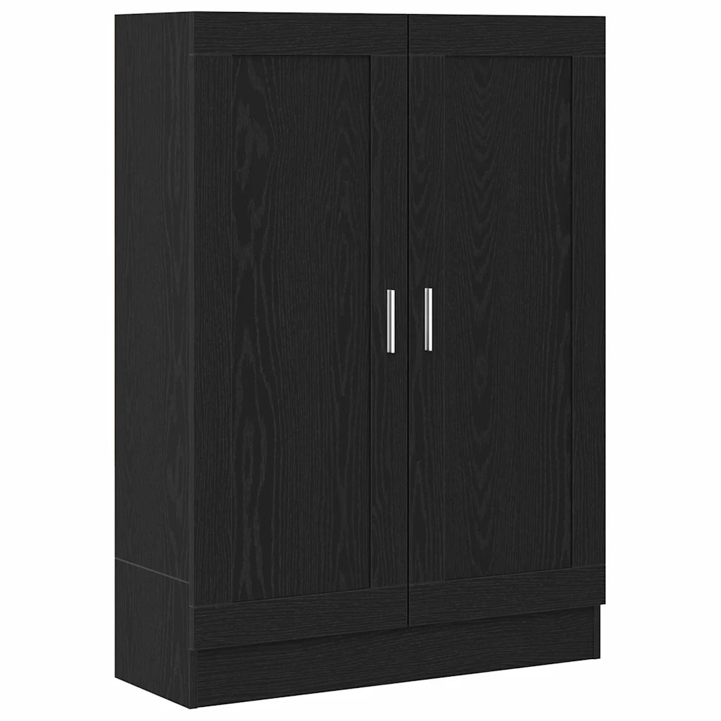 Armadio per Libri 3 livelli 82,5 x 30,5 x 115 cm Rovere Nero 862516