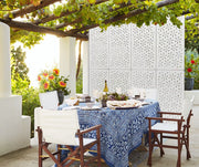 DAISY - Pannello in PVC traforato - Parasole Misura: 47x94 cm, Colore: bianco