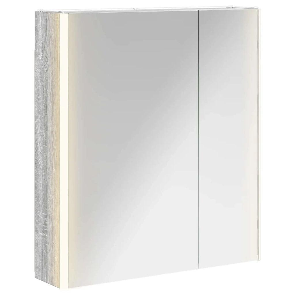 Mobiletto per specchio da bagno Grigio Sonoma 889244