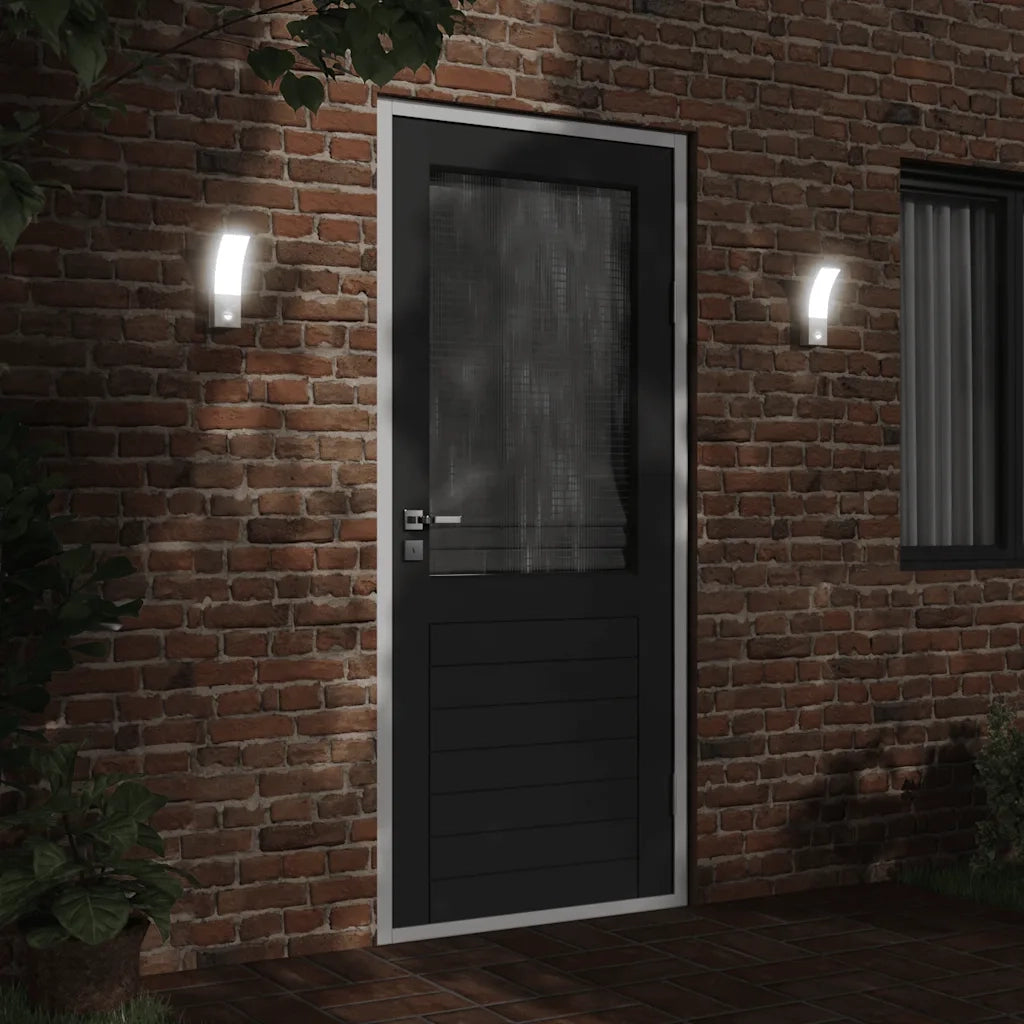 Applique con LED e Sensore Bianca in Alluminio Pressofuso 4006266