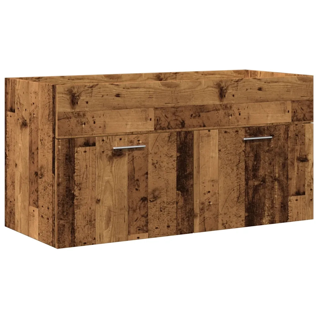 Mobile da Bagno con Lavabo Integrato Legno Antico 3328585