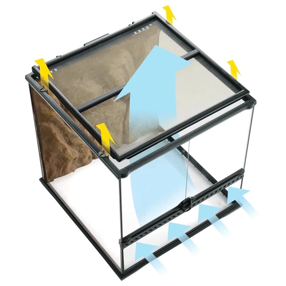 ExoTerra Glass Natural Terrarium Medium Low – cm60x45x30h