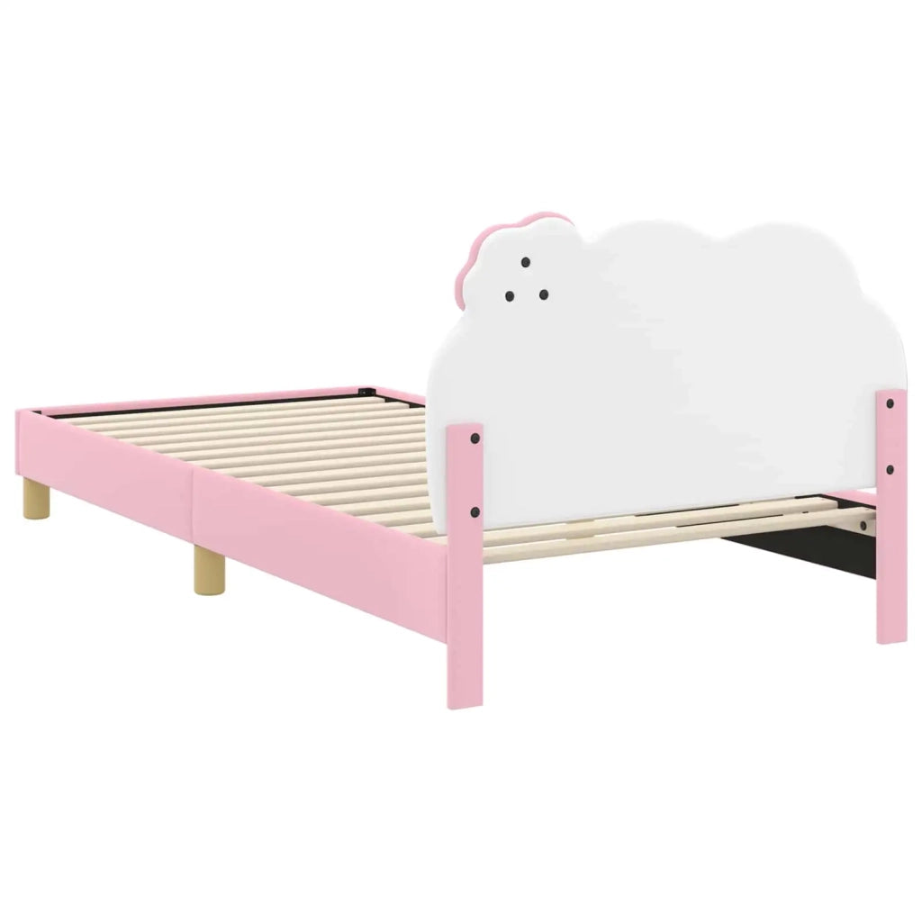 Struttura letto bambini con testata Rosa 90 x 190 cm PU 42011020