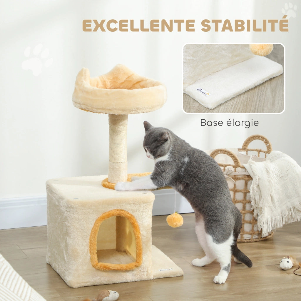 Albero tiragraffi per gatti ¨C Minimal ¨C beige 72 cm