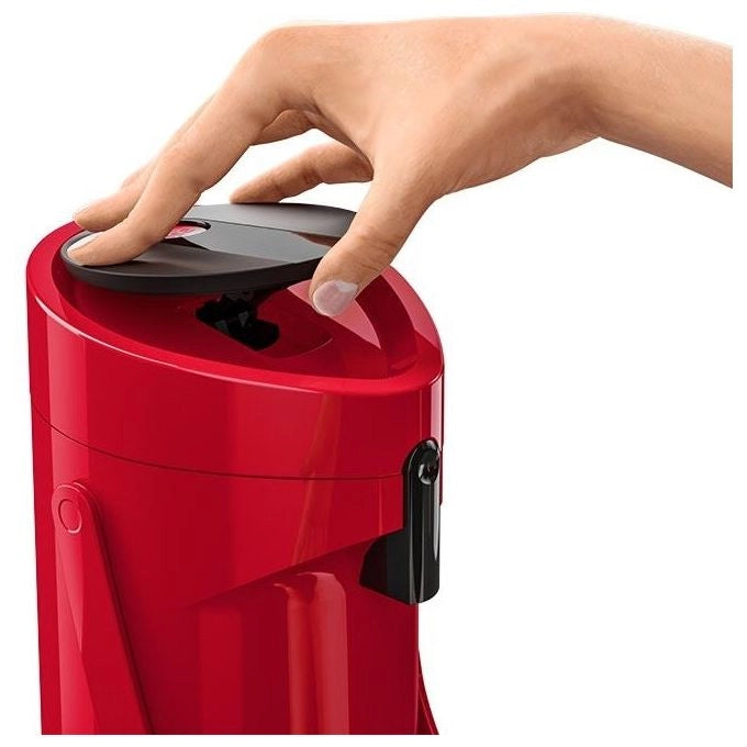 EMSA 515708 Ponza Thermos per bevande 1,9 L con pompa Comfort Press colore Rosso