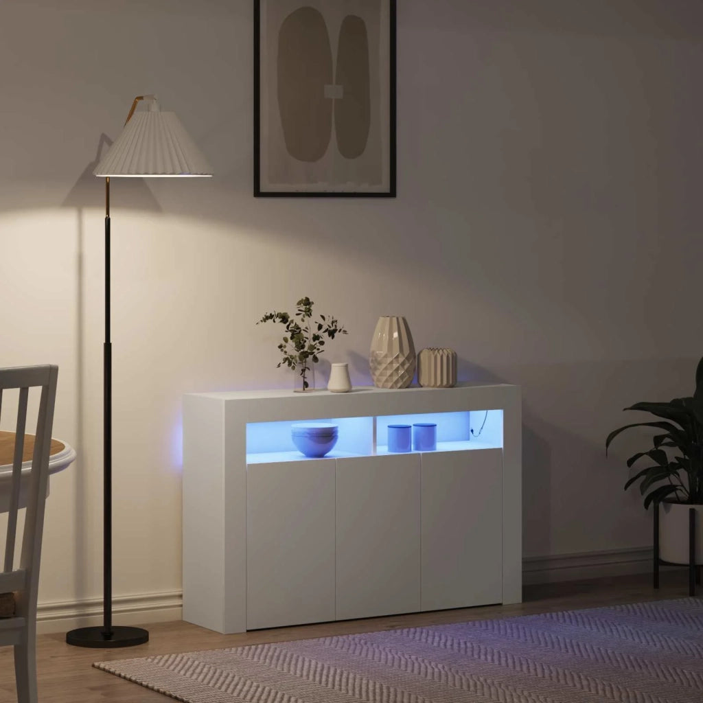 Credenza Bianco 116 x 30 x 75 cm Legno ingegnerizzato 3333876