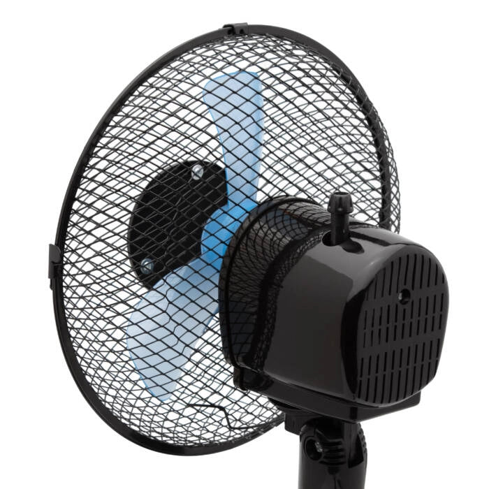Ventilatore da tavolo 23 cm compatto, 2 velocità e oscillazione con inclinazione regolabile 18W per scrivania - Sogo