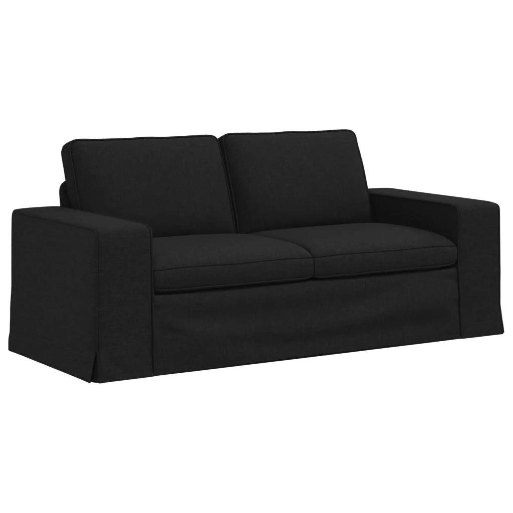 Set di divani 2 pcs Nero 182 x 80 x 82 cm Tessuto 3407546