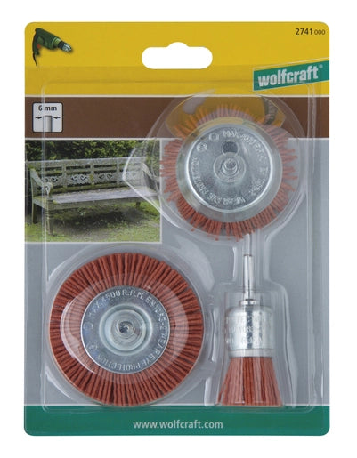 SET DI SPAZZOLE CON FILO DI NYLON, AGGRESSIVE, 3 PZ.
