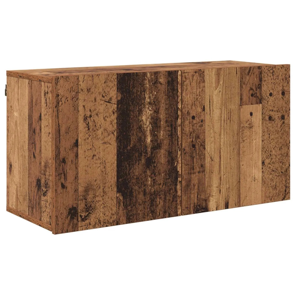 Mobile TV da Parete 5 pz-Set di 5 Credenza per TV sospesa Legno vecchio Legno multistrato 230253