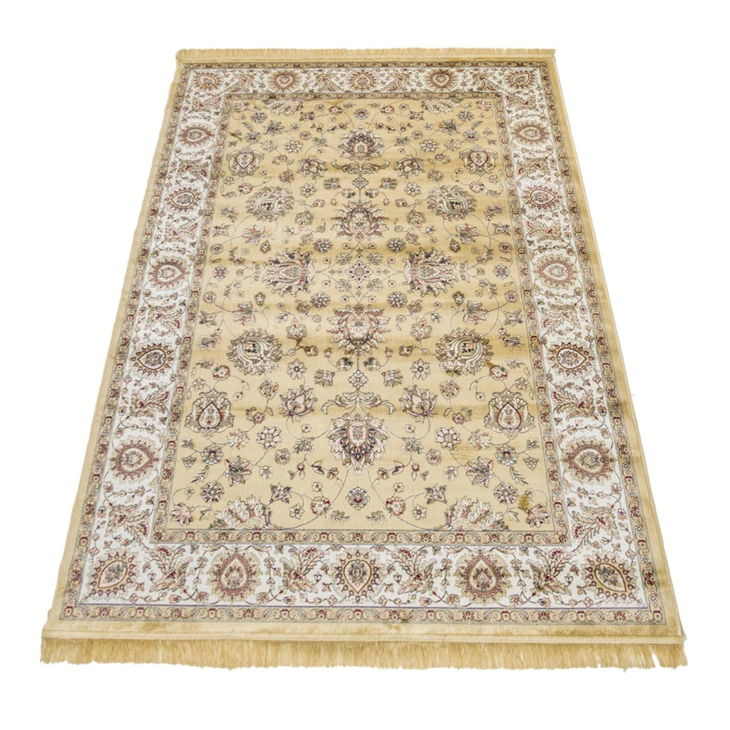 Tappeto RUBINE 492 Ziegler ORO cm.67x300 disegno classico persiano stile orientale tradizionale. Tappeto salotto, soggiorno, camera da letto, ingresso, corridoio.