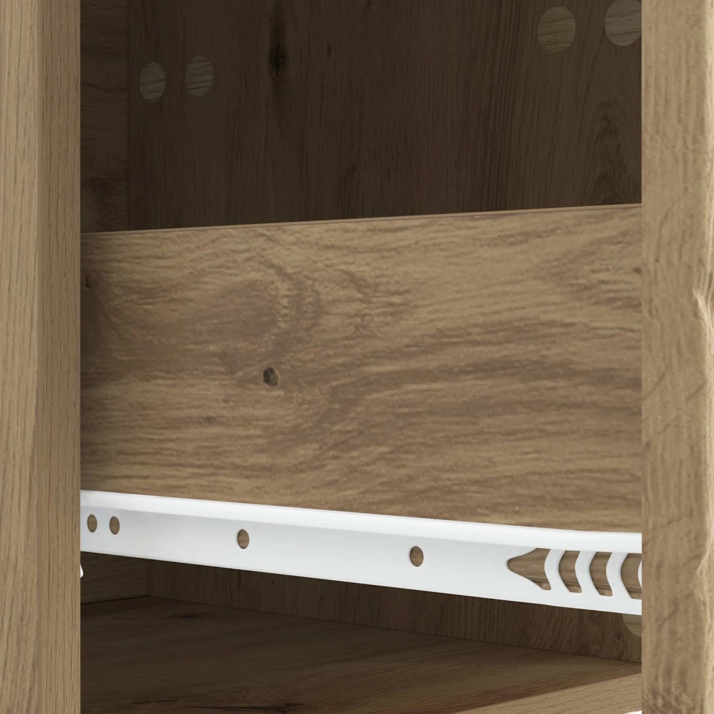 Comodino | Armadio da Notte | Mobiletto da notte Rovere Artigianale 62 x 34,5 x 48 cm