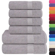 Set di asciugamani 6 pezzi FROGN Grigio 360 g/m² 137085