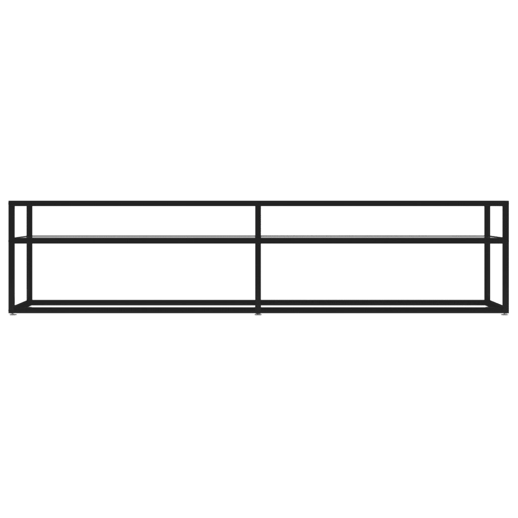 Mobile Porta TV Trasparente 180x40x40,5 cm in Vetro Temperato 331722