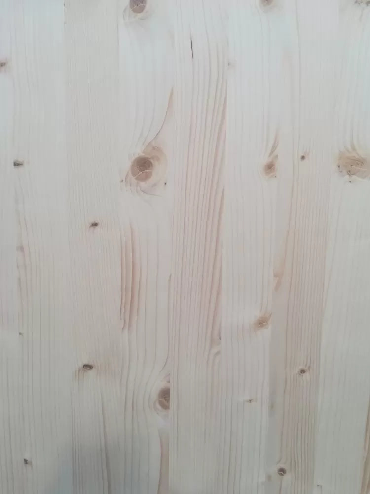 Letto singolo arte povera legno massello abete grezzo 103x210x106 - Mobili 2G