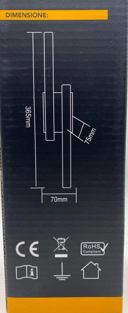 Applique Lampada da parete per muro a LED 10W moderna doppia Luce per interno