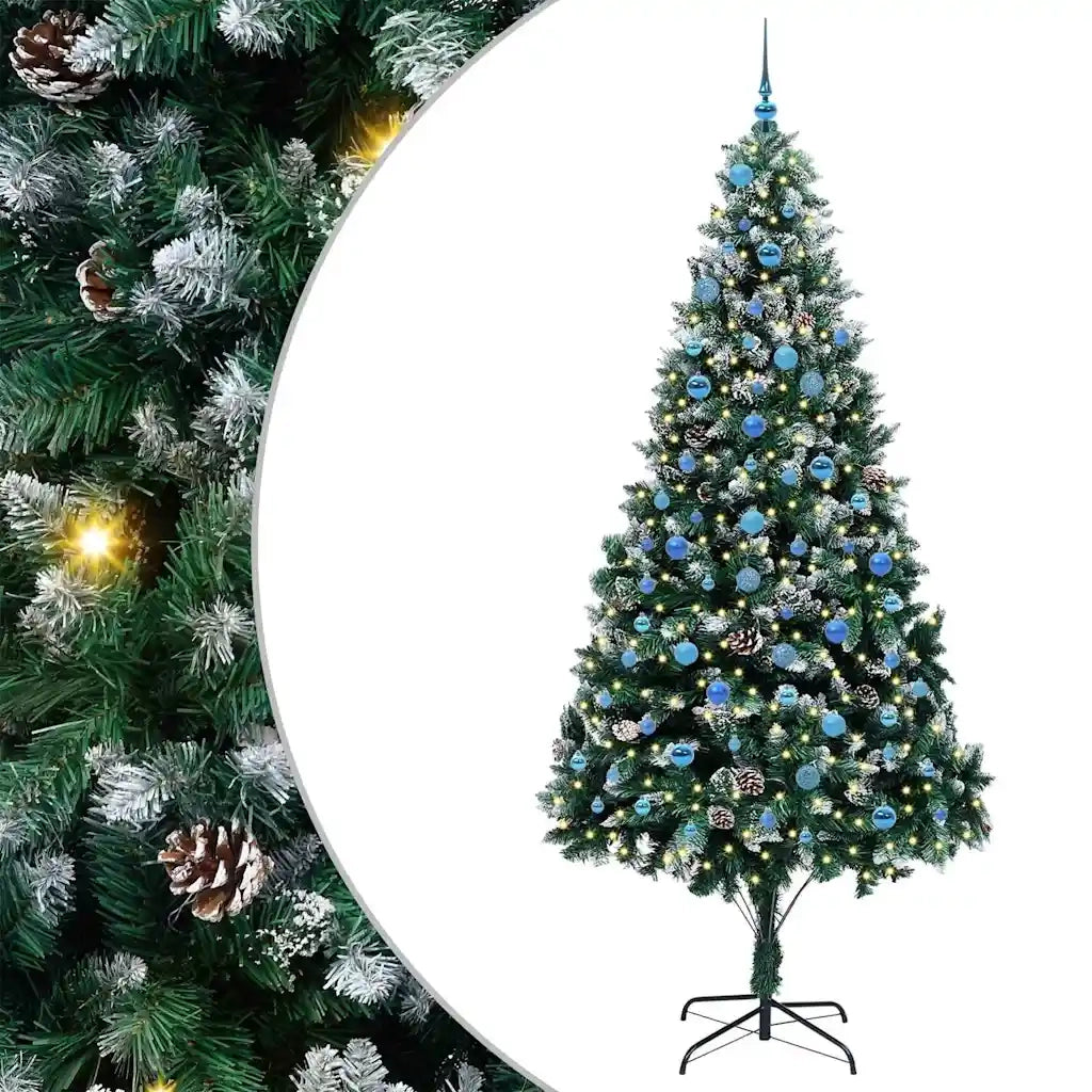 Albero di Natale artificiale con 300 LED Verde 240 cm 3396289
