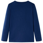 Maglietta Bambini Maniche Lunghe Blu Marino 104