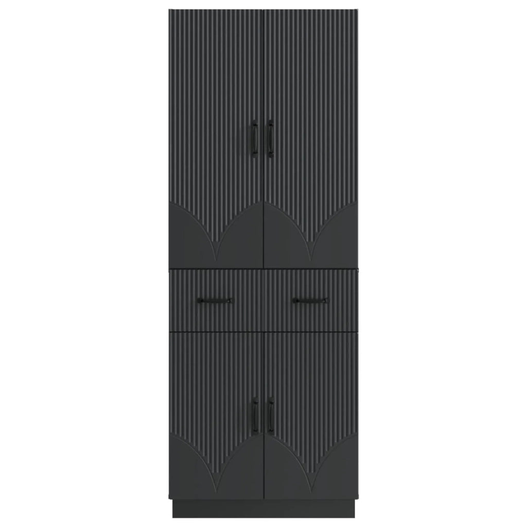 Set di armadi 2 pz Nero Legno ingegnerizzato 3416827