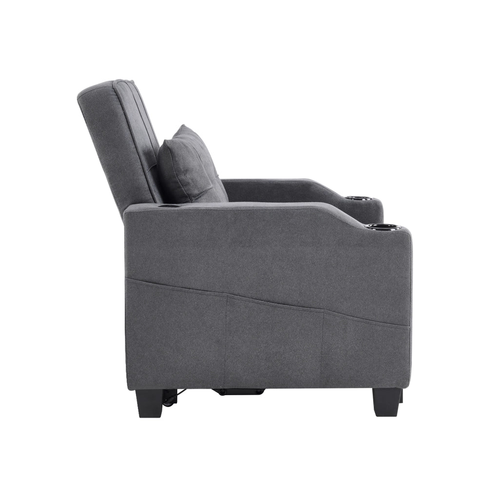 Divano letto estraibile 3 in 1 - Zephmum- Con porta bevande e USB