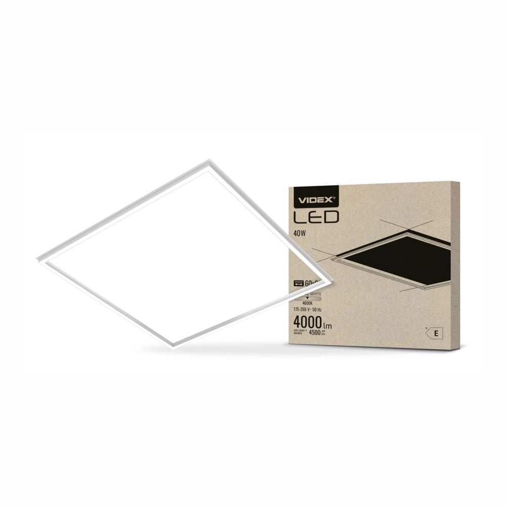 Pannello LED cornice 60cm 40W 4000K 4500lm Videx