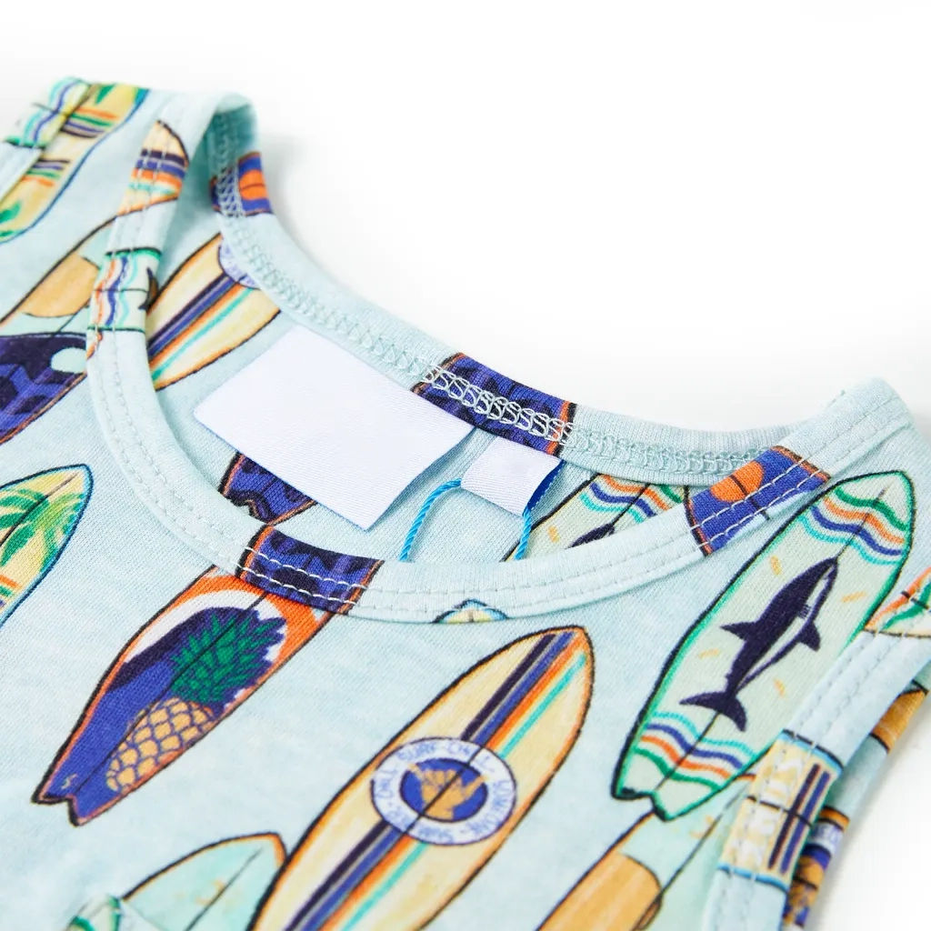 Canotta da Bambino Blu Tenue M¨¦lange 128
