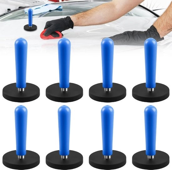 Kit di montaggio a magneti 8 pezzi - Otre magneti - Strumenti per la lavorazione del vetro - Fai da te - Copertura auto - Magneti forti - Magnetismo