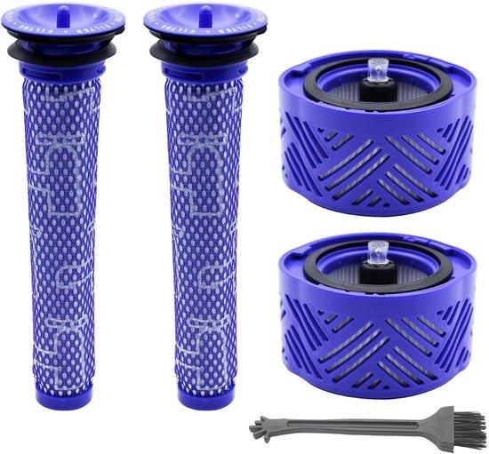 Filtro HEPA 4 a pacchetto - Serie V6 compatibile - Filtro lavabile - Parti di ricambio - Prestazioni migliorate - Filtro lavabile a mano - Filtro per aspirapolvere