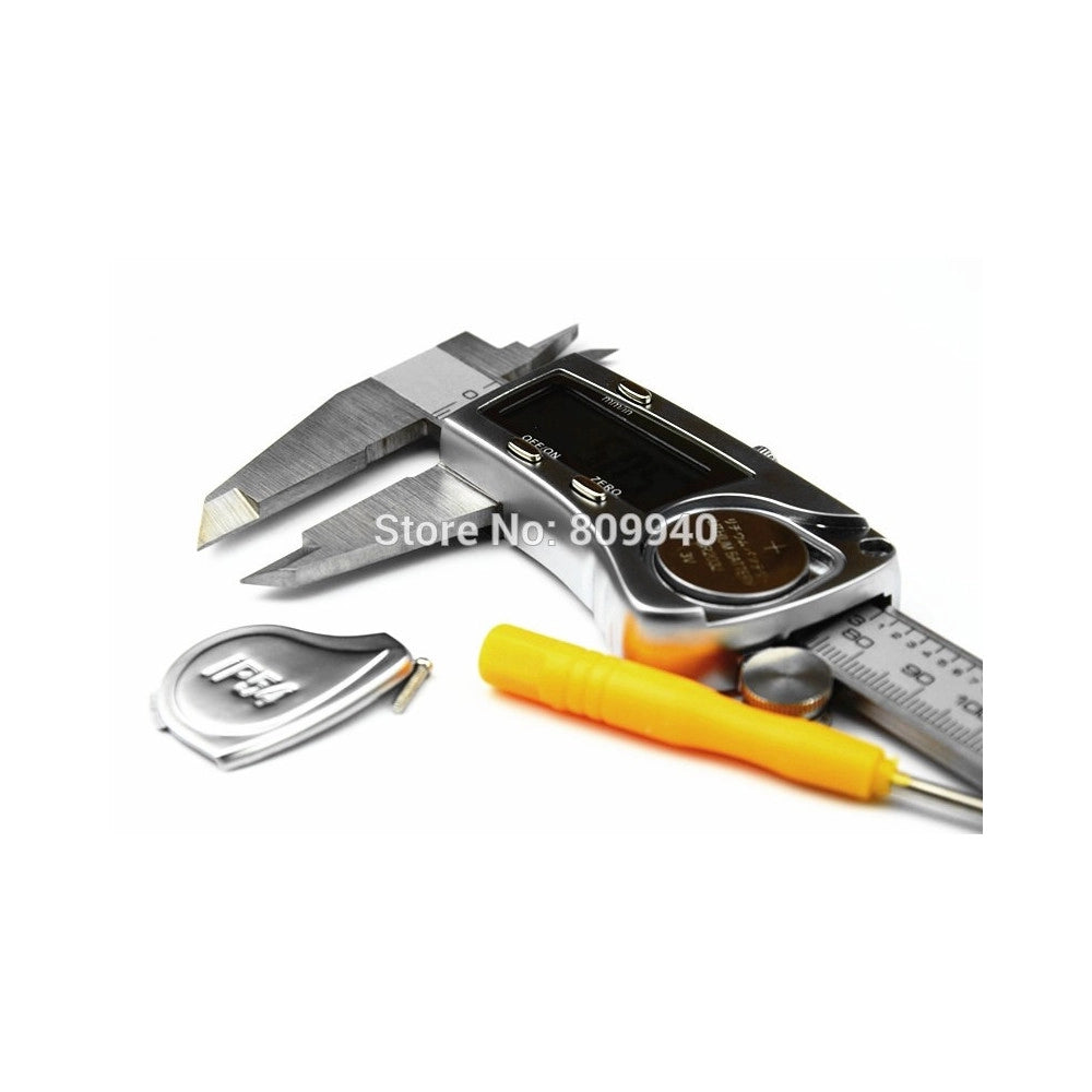 Trade Shop - Calibro Digitale A Corsoio Display Lcd 150mm In Acciaio Con Custodia Rigida -
