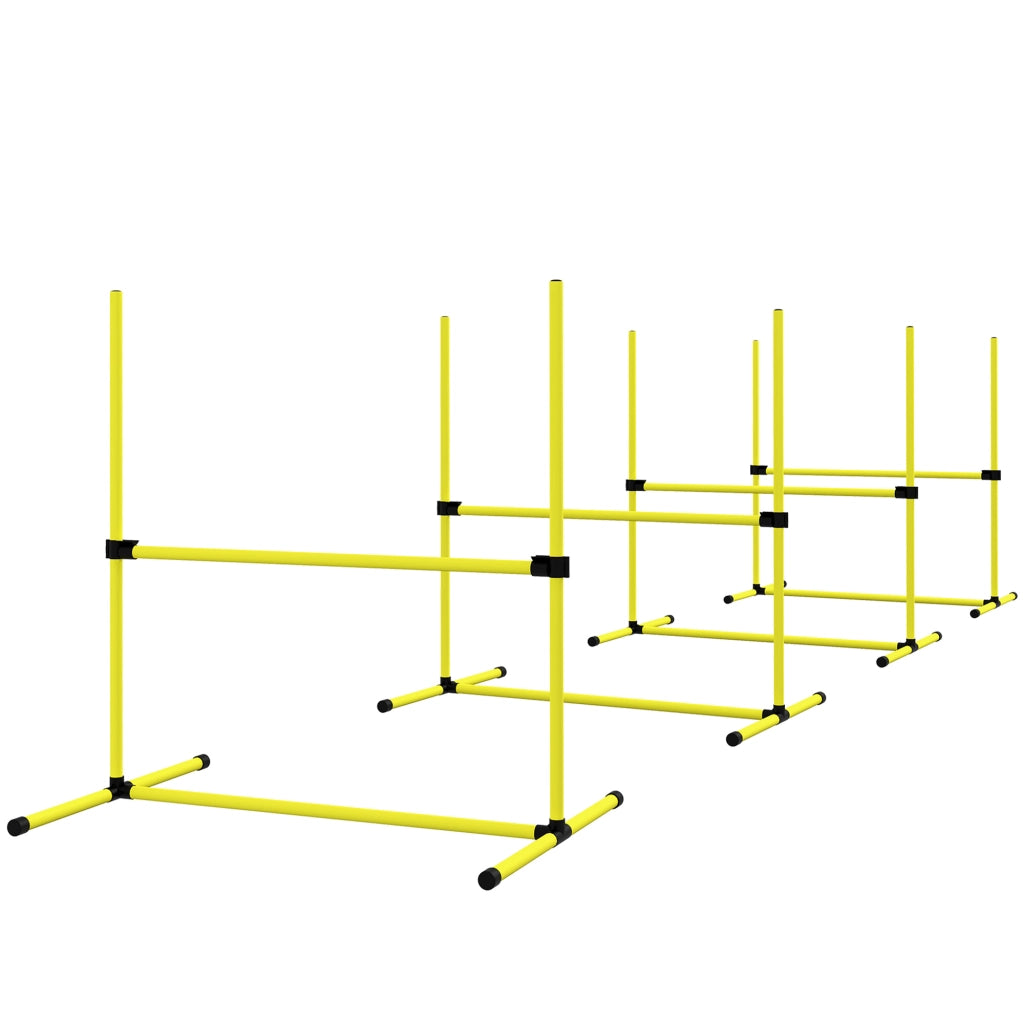 Set Agility per Cani con Ostacoli e Slalom ¨C Xylo ¨C Giallo con Borsa