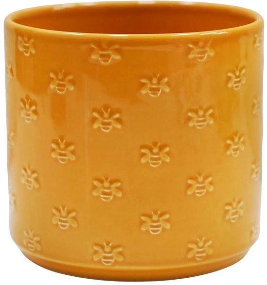 Vaso Ceramico per Piante - D13.5cm x H12.5cm - Ideale per Piante da Interno ed Esterno