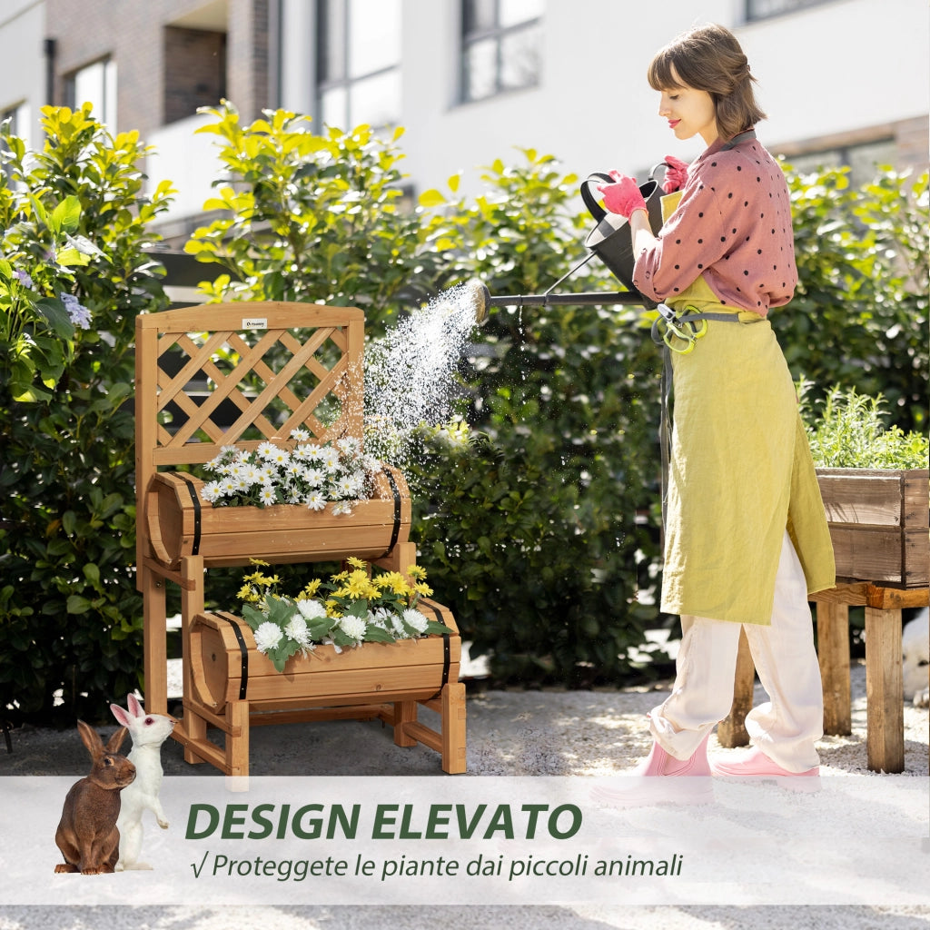 Fioriera Verticale da Giardino ¨C Xylo ¨C Legno Abete 45x45x180cm