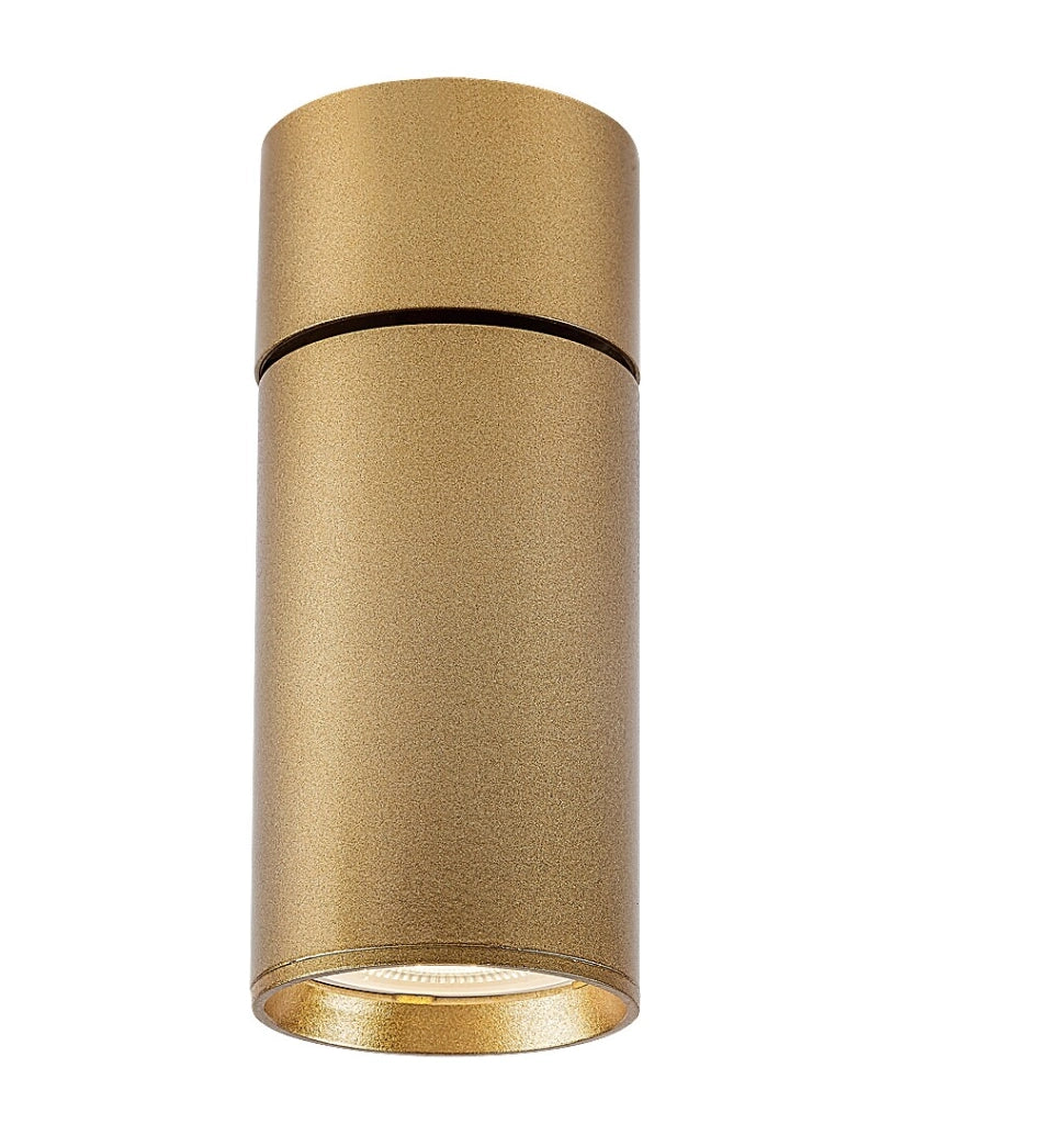 Faretto soffitto rotondo oro 1 luce orientabile GU10 Mirina