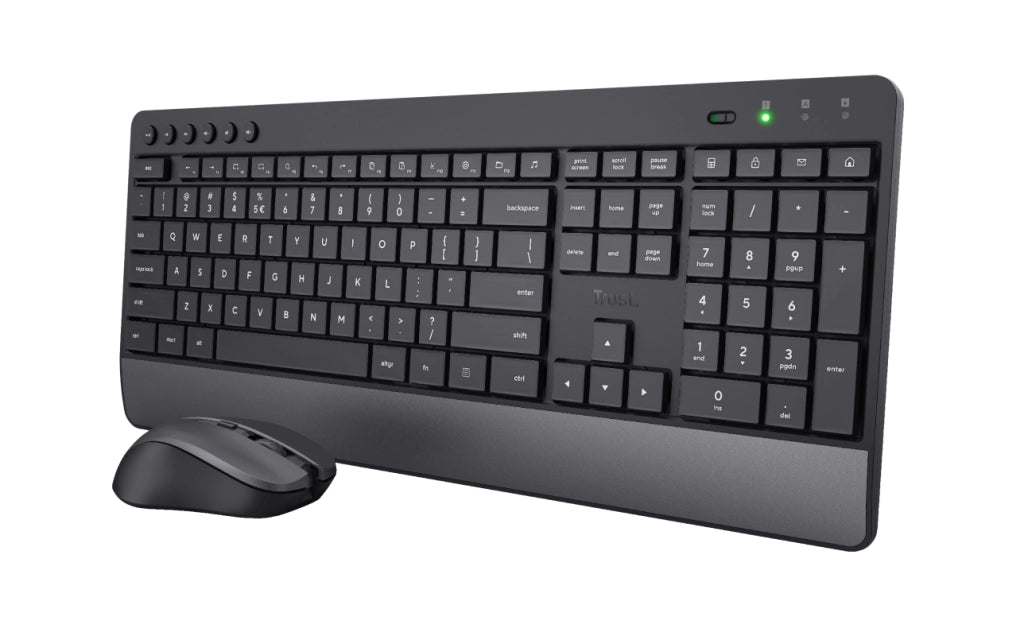 Trust trezo tastiera mouse incluso universale rf wireless qwerty italiano nero - 24530TRU