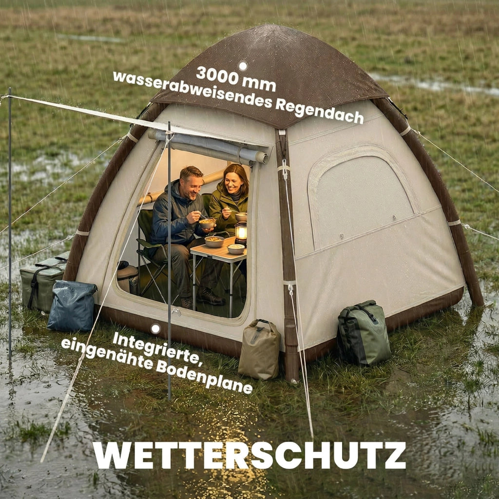 Tenda gonfiabile 3 persone ¨C Minimal ¨C Verde, mesh, con pompa