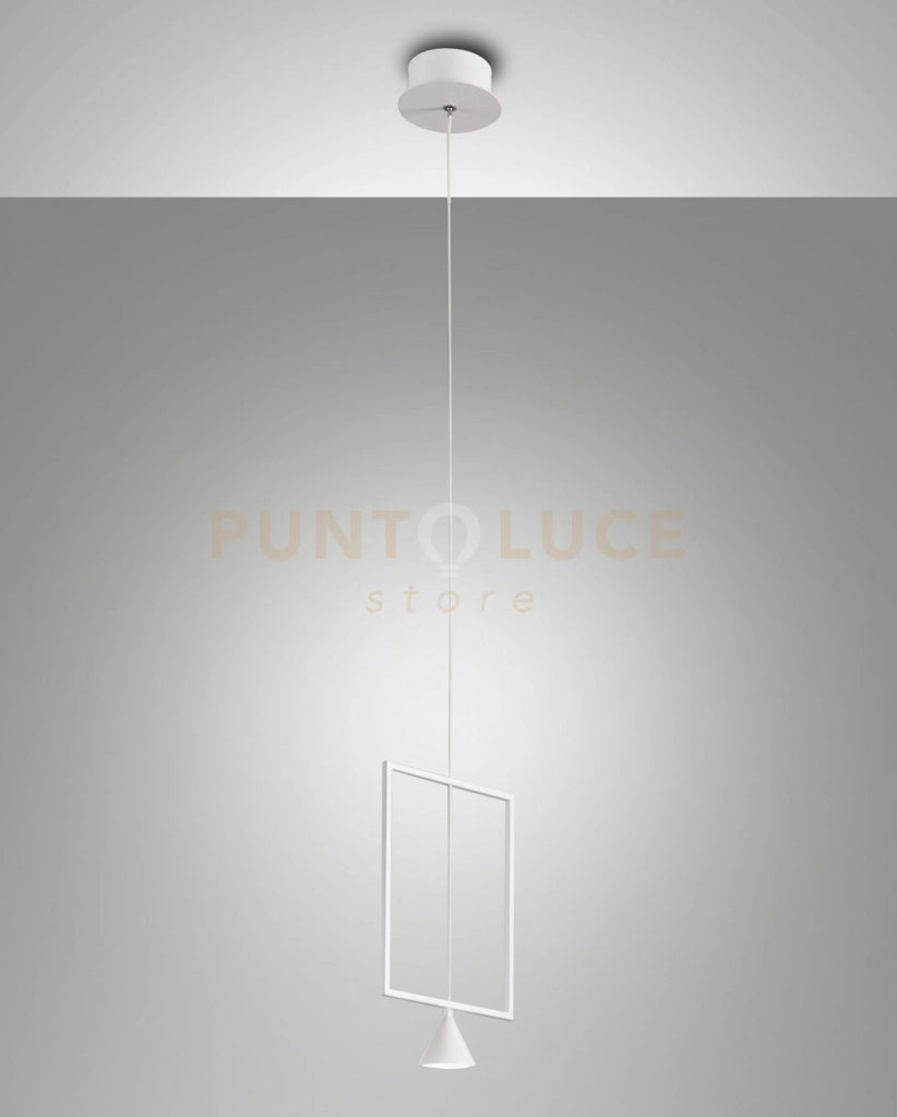 SIRIO RECTANGULAR SOSPENSIONE BIANCA 3390-40-102