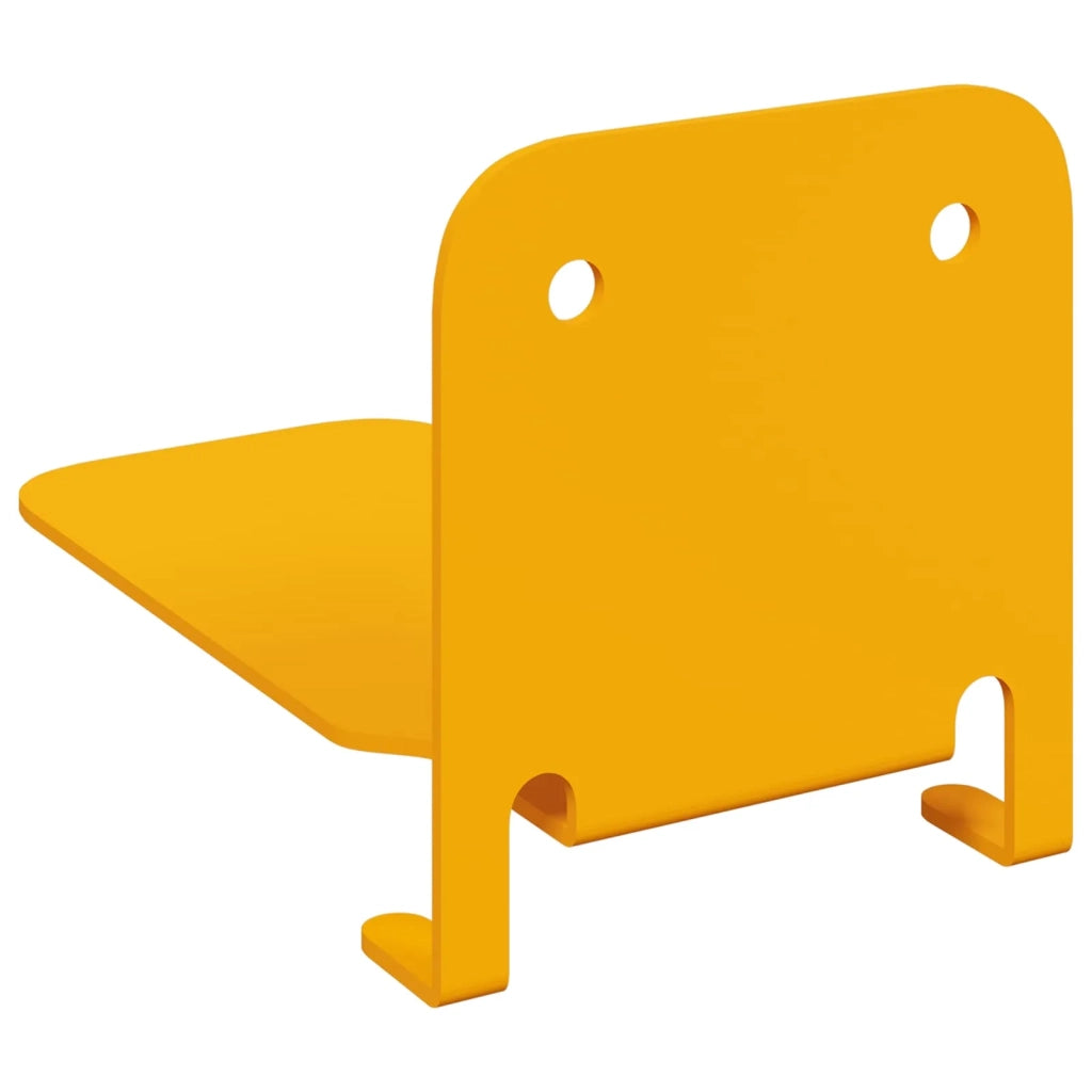 Mensola sospesa 4 pcs Giallo senape 6 x 10,8 x 6,6 cm 8004065
