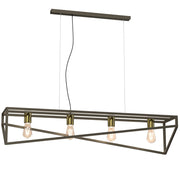 Lampada a sospensione Gote oro titanio 4xE27 Luminex