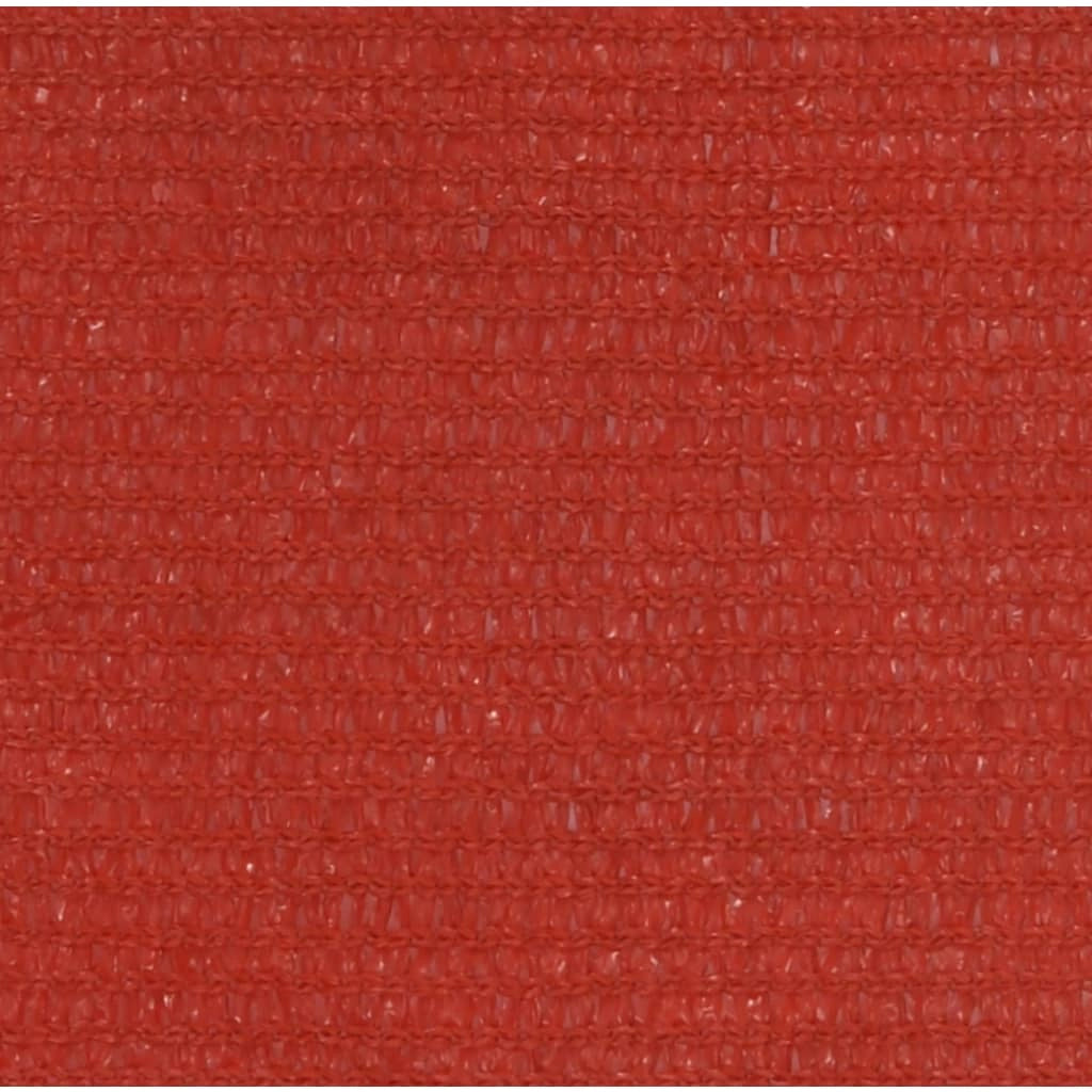 Vela ombreggiante 160 g/m² rossa 3 x 4 x 5 m HDPE 02_0009271