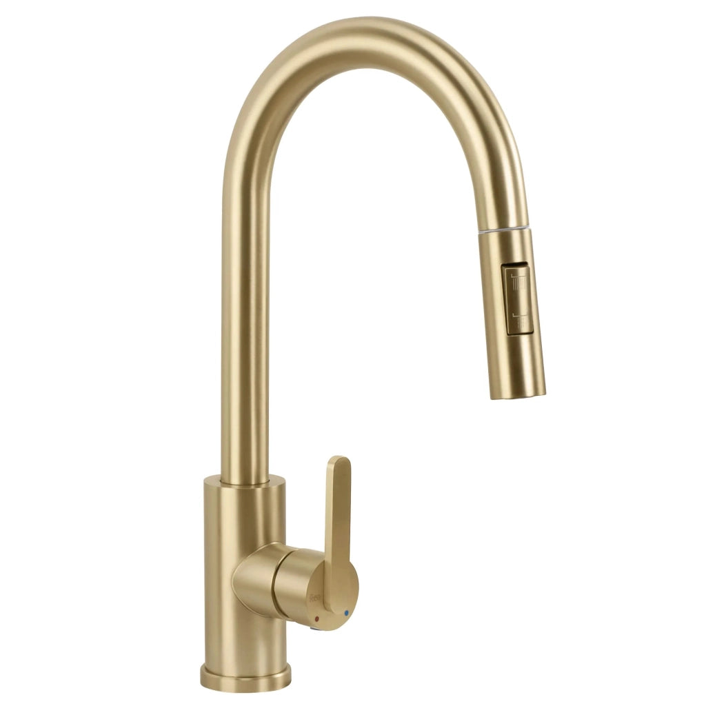 Rubinetto Da Cucina Rea Ontario Brush Gold