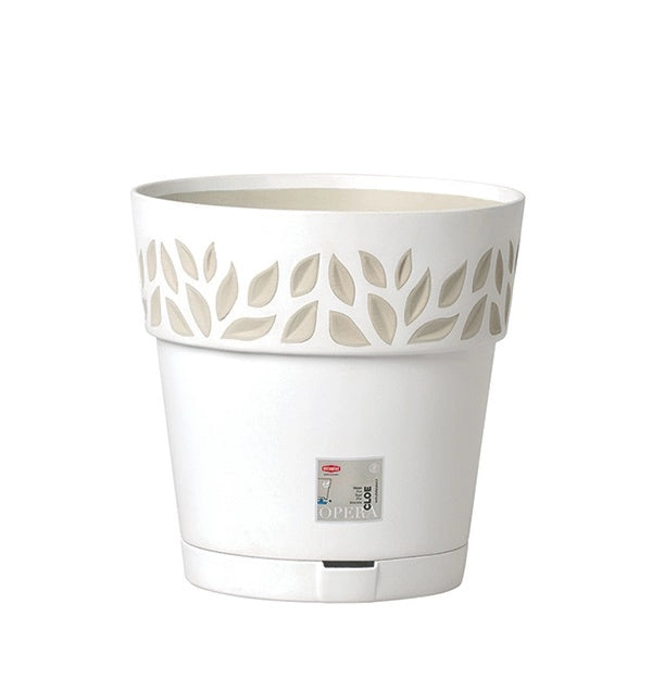 Vaso per interni ed esterni opera cloe Bianco 30 x 29 cm