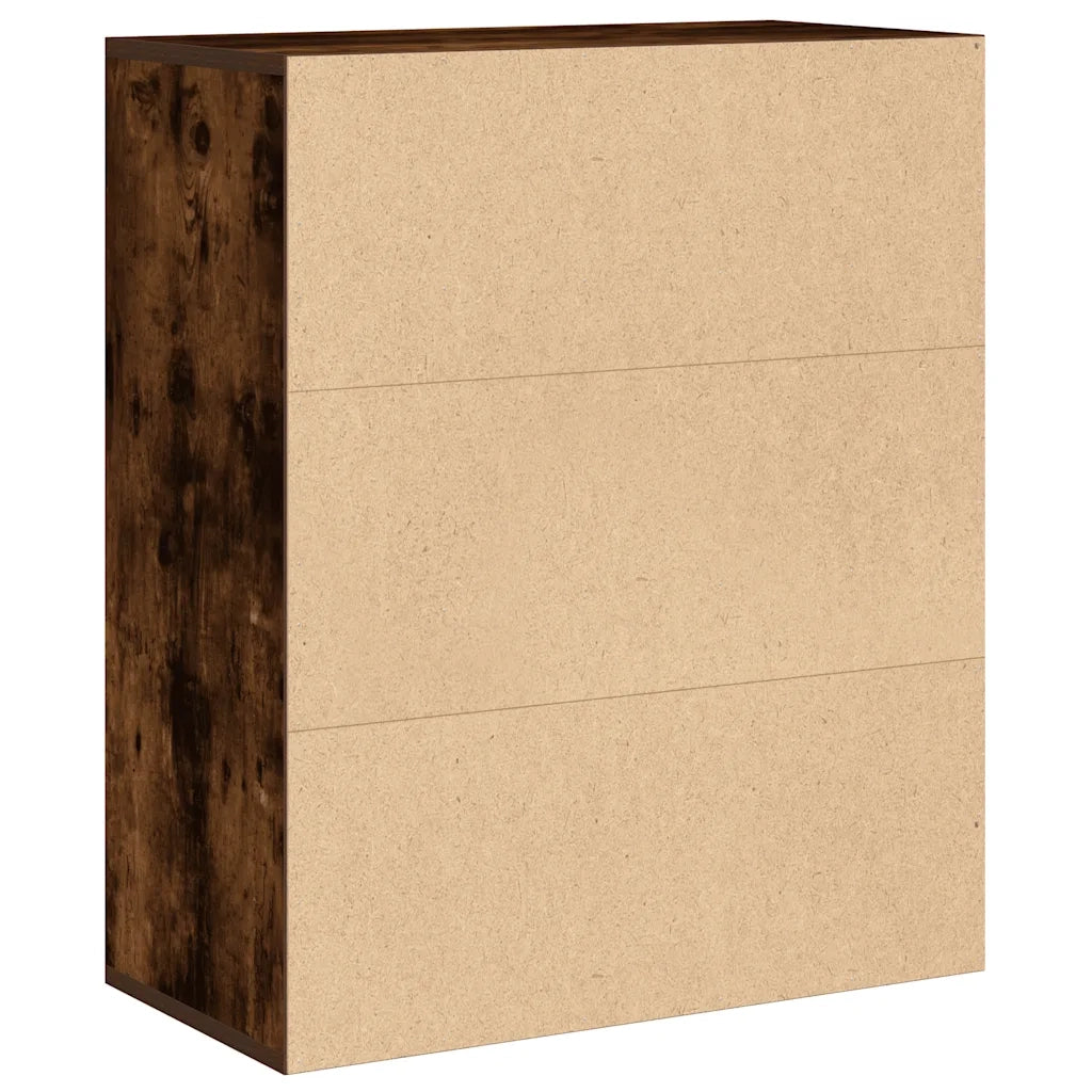 Libreria Rovere Fumo 60x30x71,5 cm in Legno Multistrato 860314